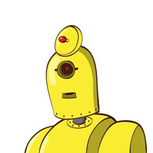image of a yellow robot